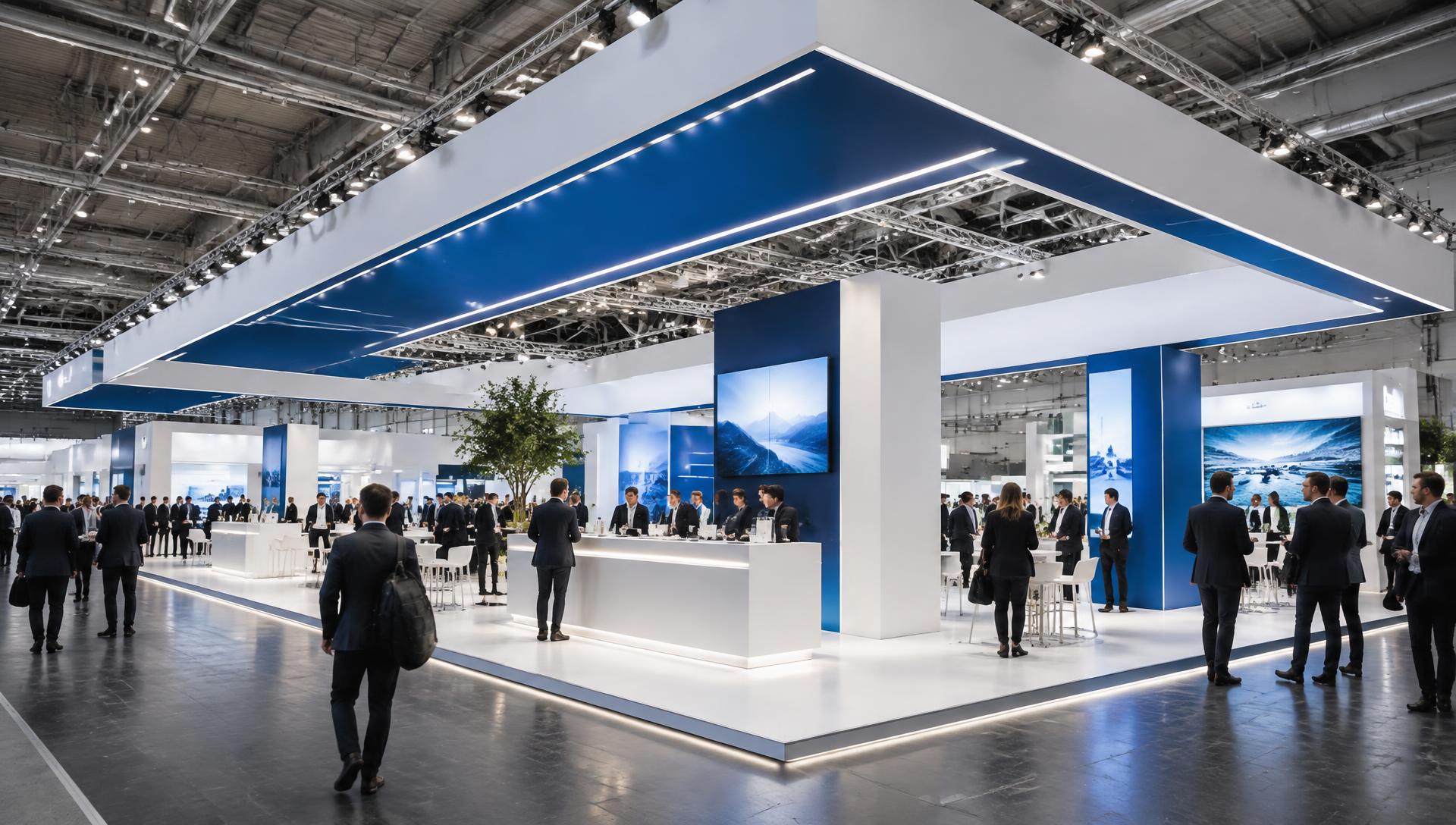 Exhibition stands built in-house, delivered across Europe.